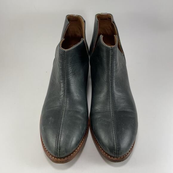 The Root Collective Lee Slip On Booties Womens Size 10 Black Leather Ankle - Picture 10 of 11